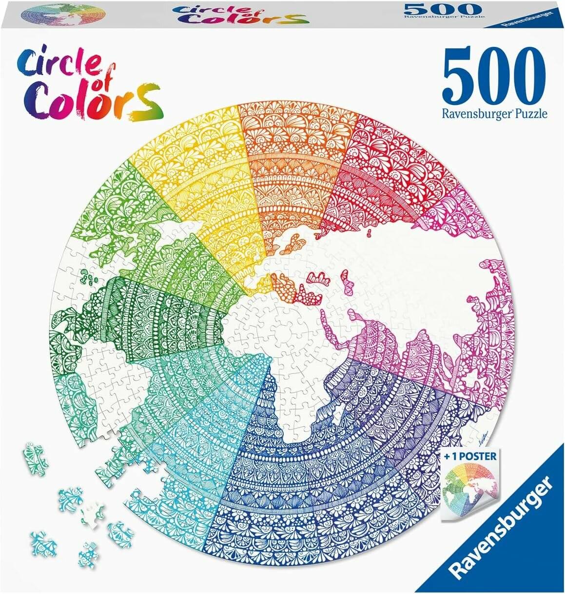 Kreis der Farben Puzzles - Mandala, 500Stück.