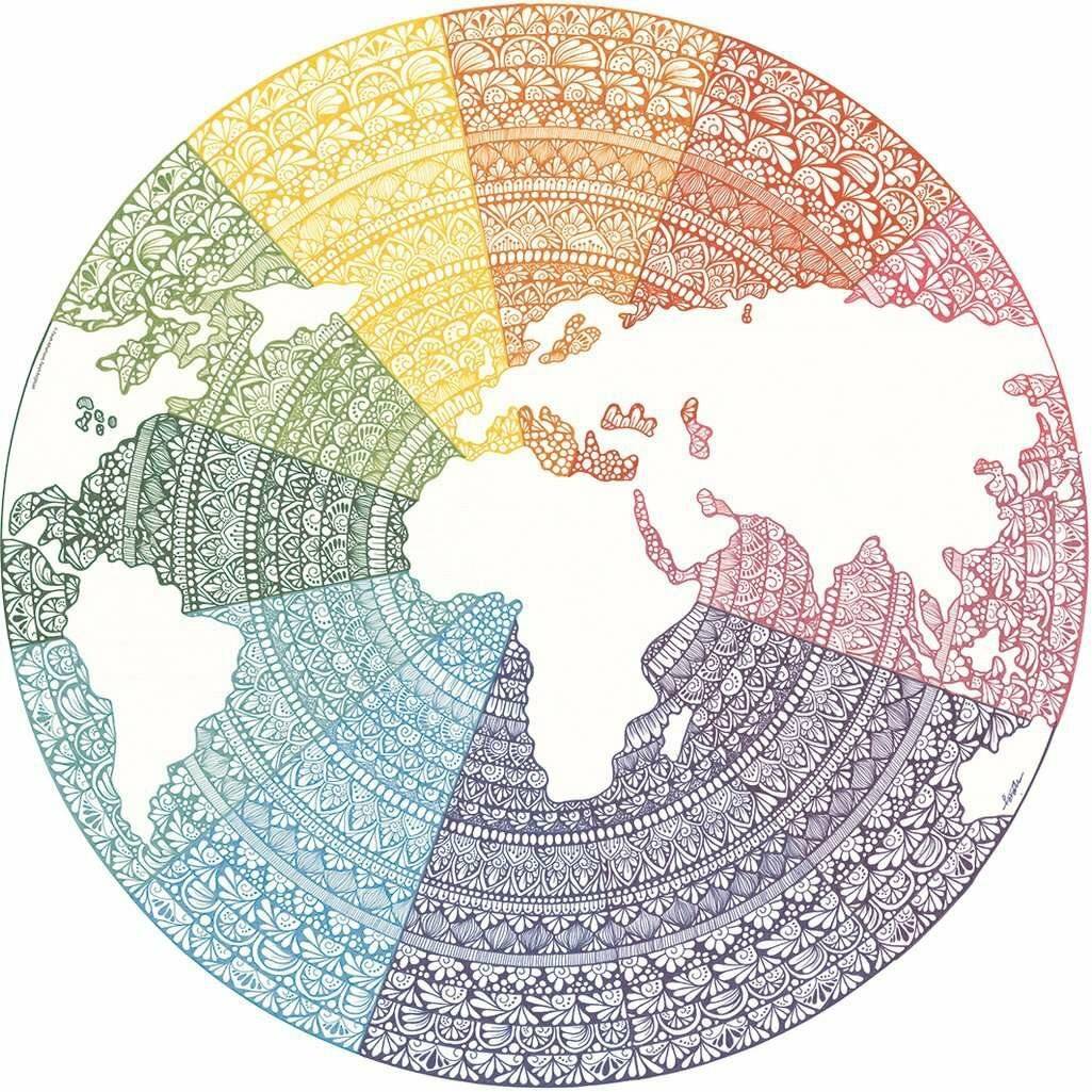 Kreis der Farben Puzzles - Mandala, 500Stück.