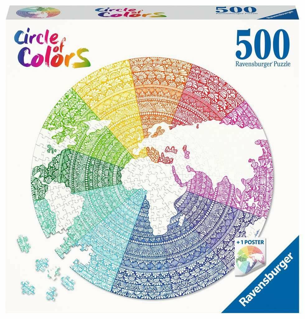 Kreis der Farben Puzzles - Mandala, 500Stück.