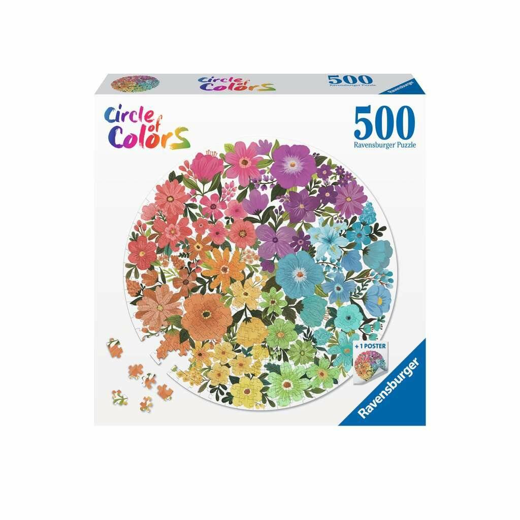Kreis der Farben Puzzles - Blumen, 500Stück.