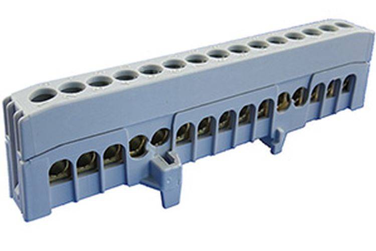 Phasen-Klemme A15-F2 202 02 74 15-pol. / 16mm² / grau