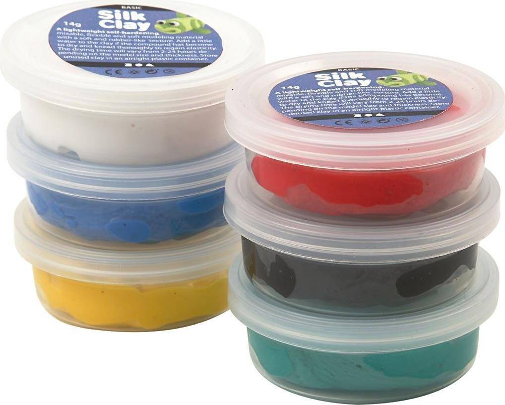 Creativ Company Silk Clay Knetmasse 14 g Gemischte Farben 6 Stück(e) (79141)