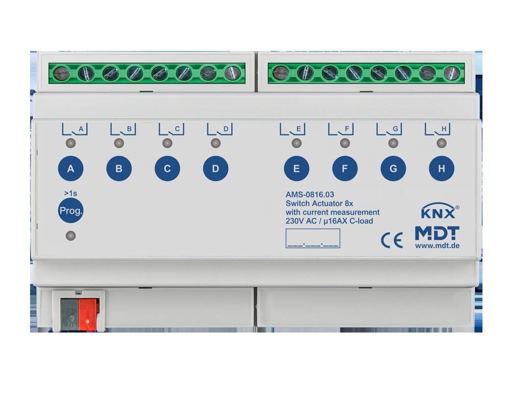 MDT technologies Schaltaktor 8-fach, 8TE AMS-0816.03