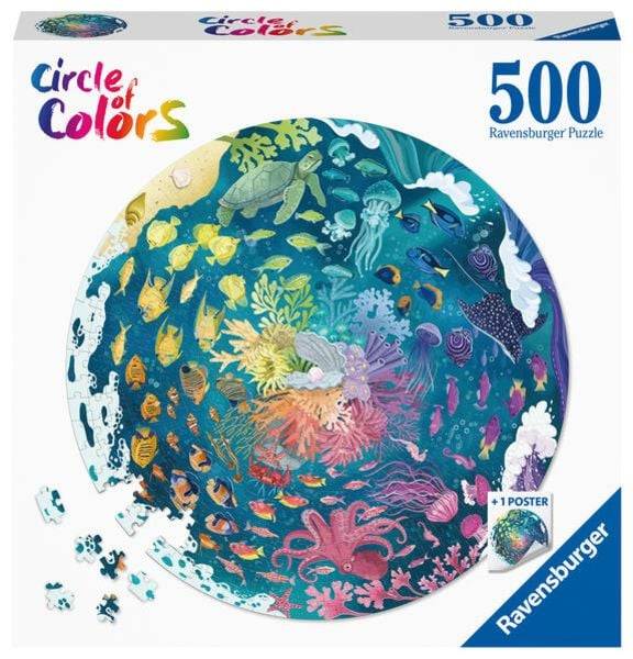 Puzzle Ravensburger Circle of Colors - Ocean 500 Teile