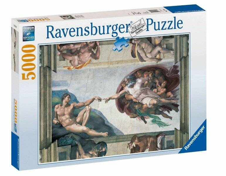 RAVENSBURGER Puzzle Erschaffung des Adam 5000 Teile