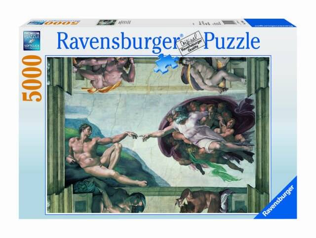 RAVENSBURGER Puzzle Erschaffung des Adam 5000 Teile