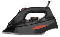 Black & Decker BXIR3000E, Dampfbügeleisen, Keramik-Bügelsohle, 2 m, 200 g/min, Schwarz, Orange, 45 g/min