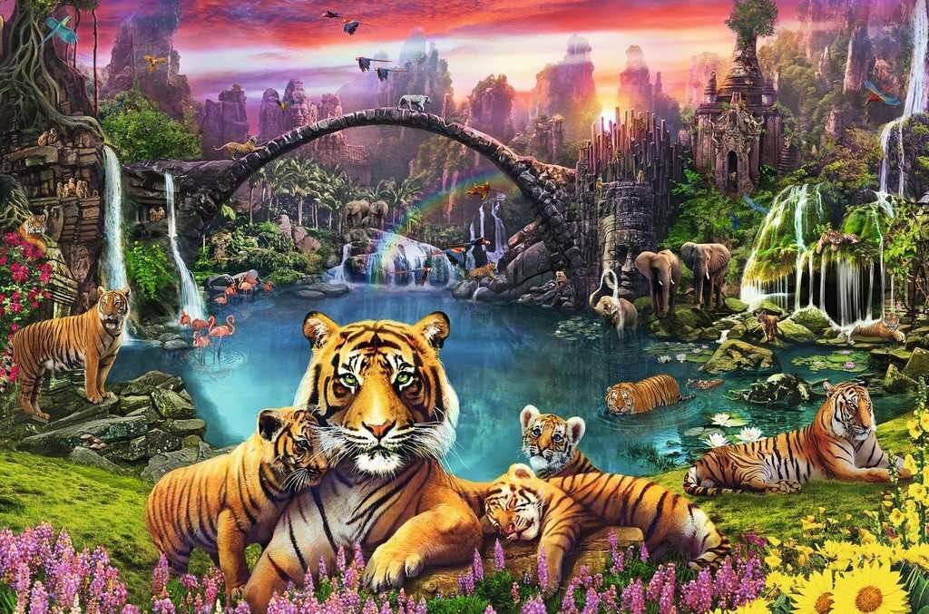 RAVENSBURGER Puzzle Tiger im Paradies 3000 Teile