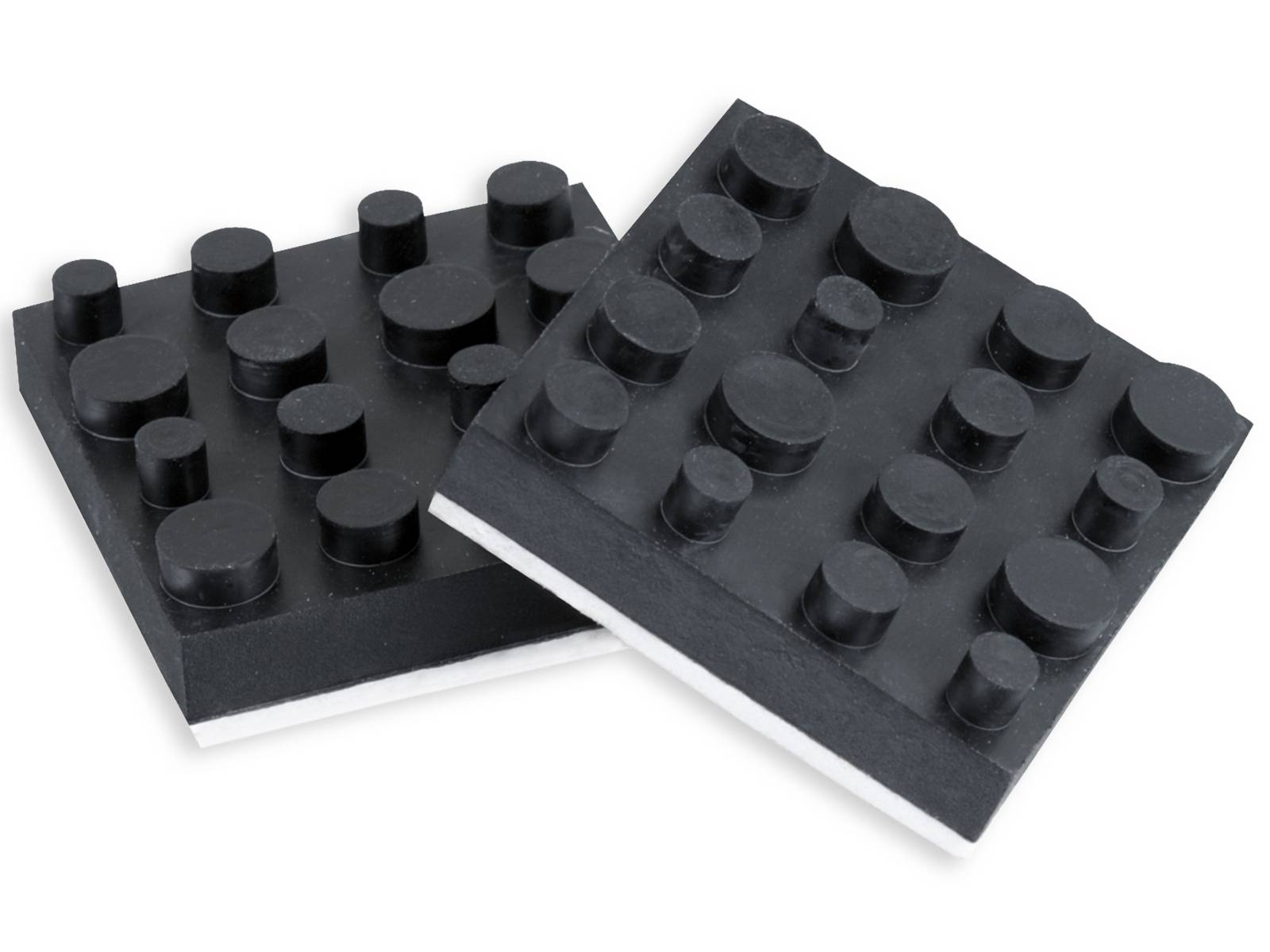 DYNAVOX Antivibe Gerätefüße-Set 4 Stück, Gummi, 40x40 mm