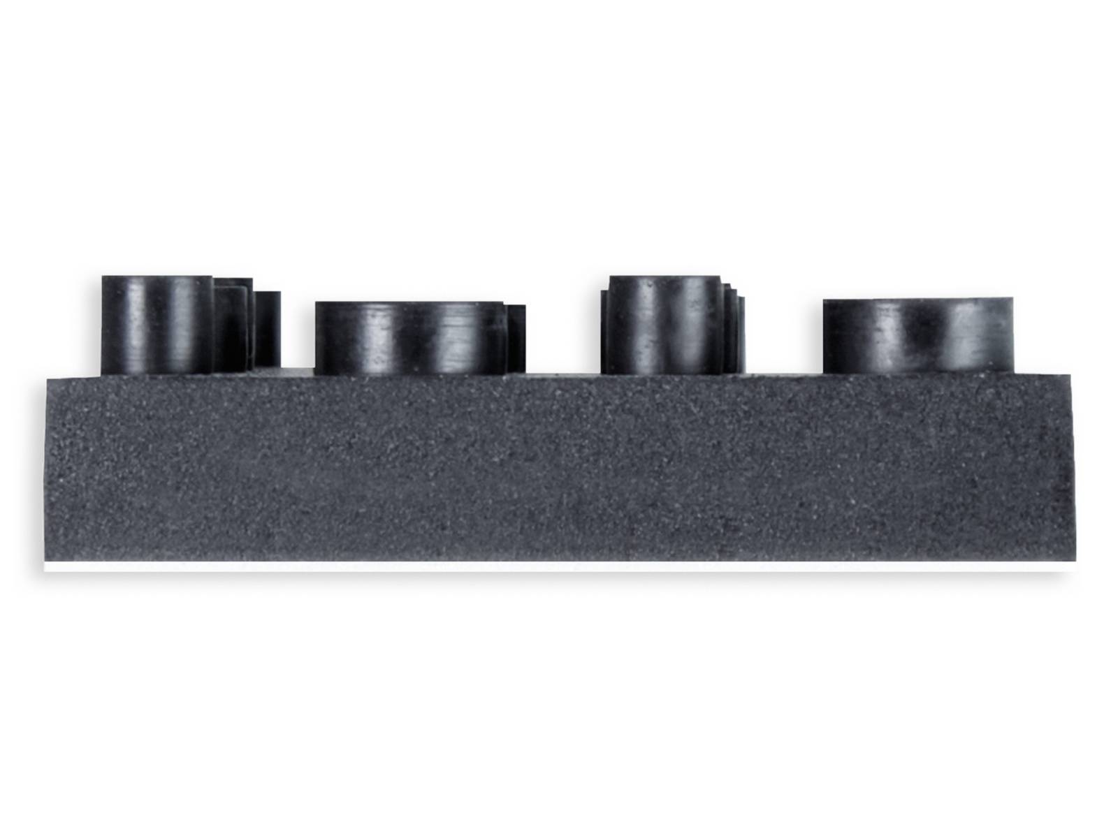 DYNAVOX Antivibe Gerätefüße-Set 4 Stück, Gummi, 40x40 mm