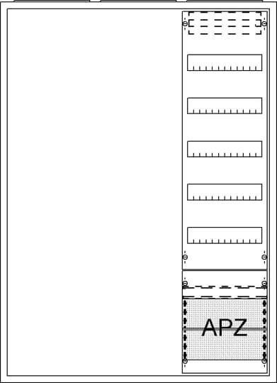 Eine Grafik, die eine Reihe horizontaler, vertikal gestapelter Rechtecke auf der rechten Seite zeigt, mit einer gestrichelten Box mit der Beschriftung 