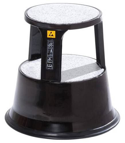 Aufstiegshilfe aus Metall, schwarz