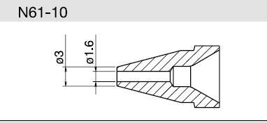 Entlötdüse Ø 1.6 mm Standard