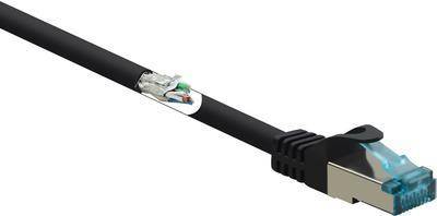 Renkforce RF-5047476 Netzwerkkabel Schwarz 3 m Cat6a S/FTP (S-STP) (RF-5047476)