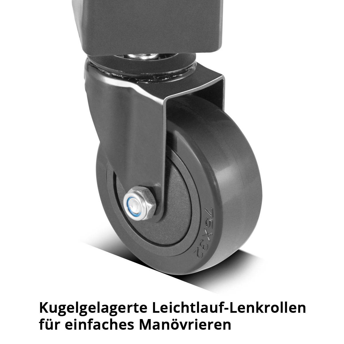 STAHLWERK Höhenverstellbarer Werkstatthocker VWH-300 ST bis 136 kg belastbar