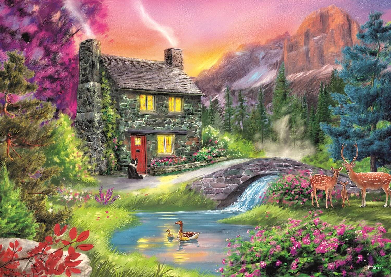TREFL Puzzle Bergidylle 500 Teile