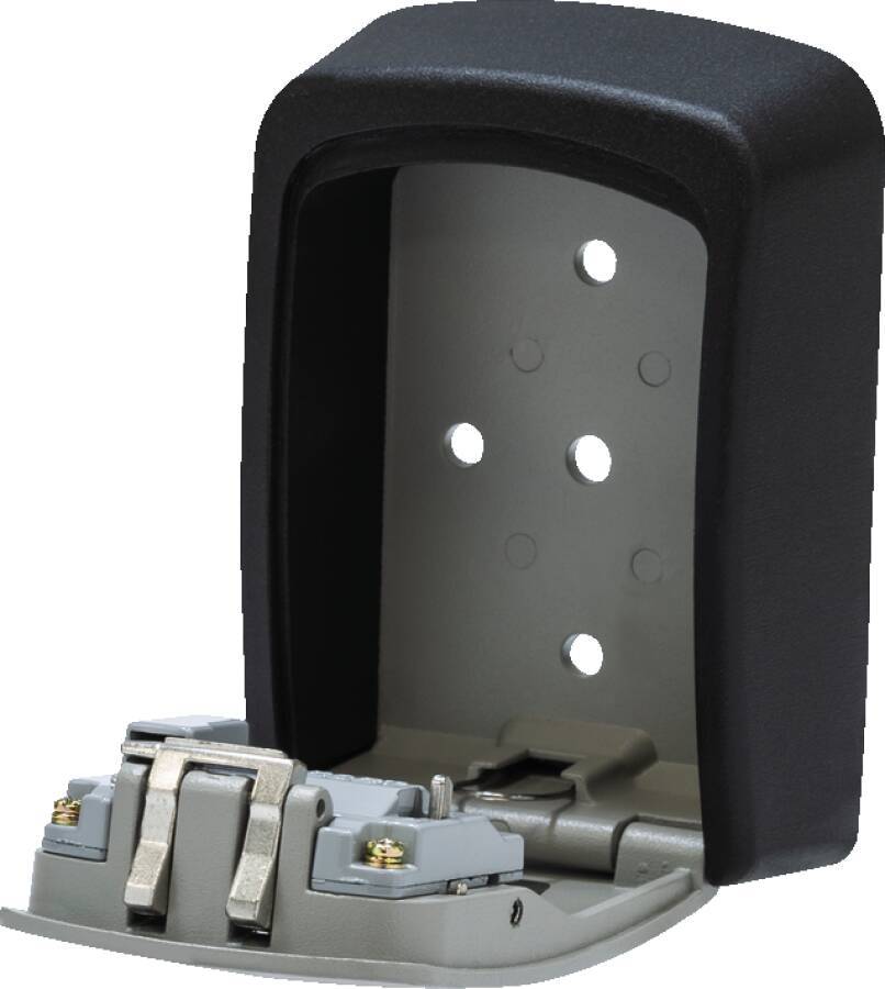 Schlüsselkasten 707 402647 Farbe schwarz/silber Hakenanzahl 1 Abmessung (BxTxH) außen 88 x 39 x 120 mm Abmessung (BxTxH)