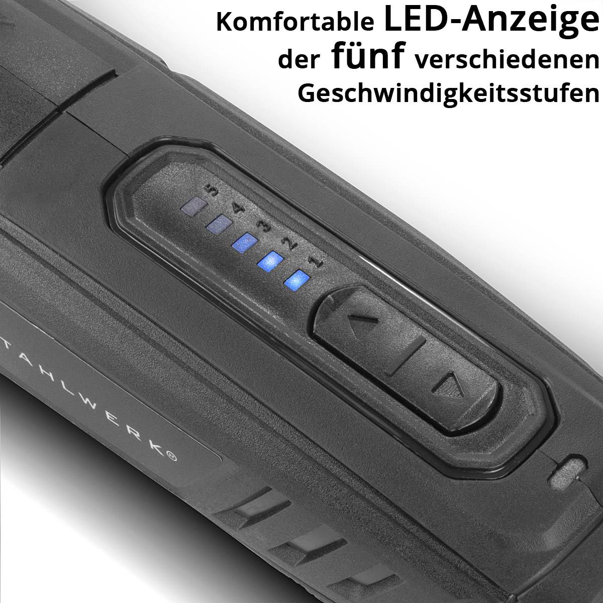 STAHLWERK Akku Mehrzweckschleifer mit 198 teiligem Zubehörset