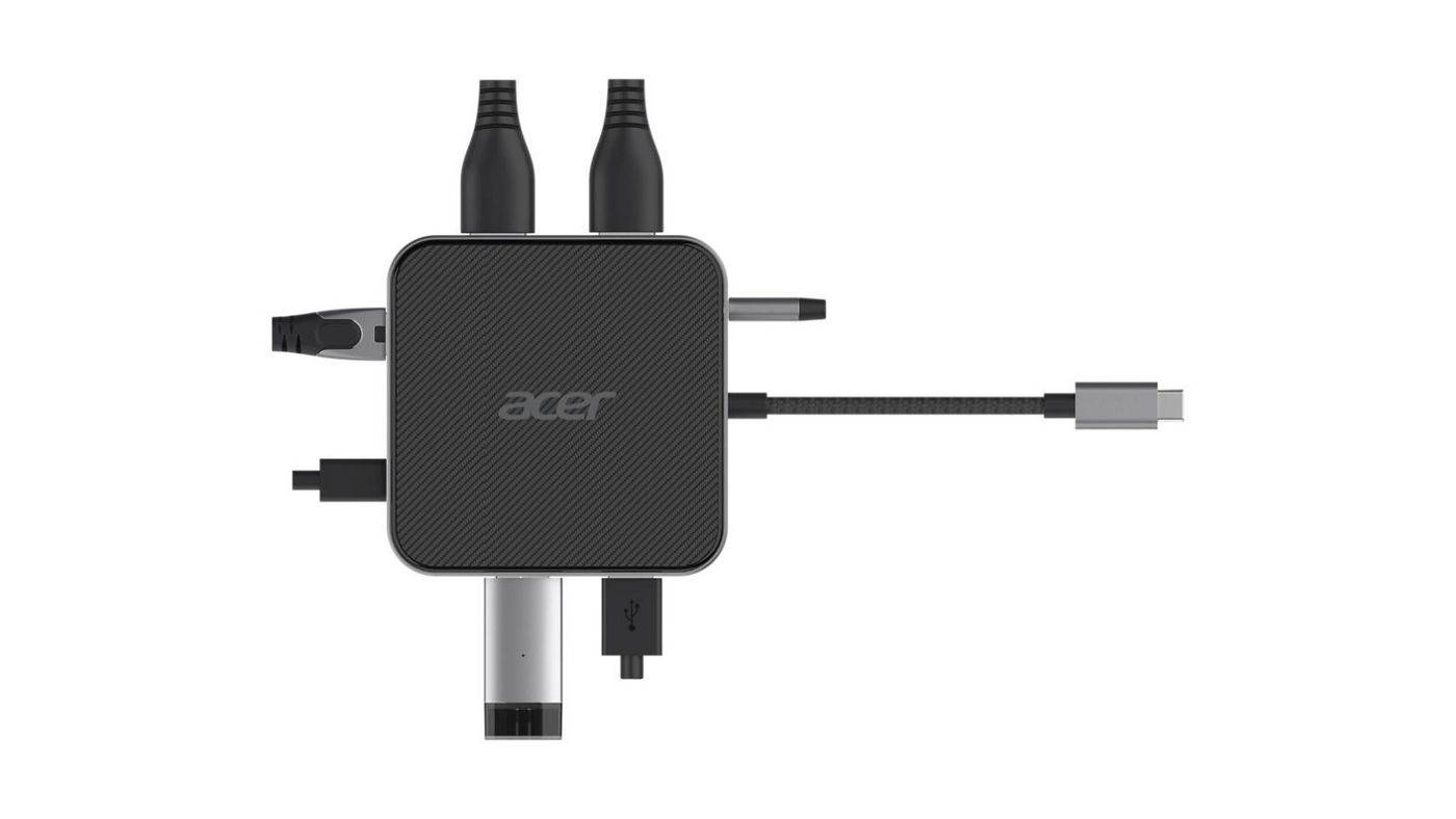 Acer 7in1 USB4 8k Multi Display Hub 1xHDMI/1xDP/2xUSB3.2/USB-C/RJ45/Audi - Lade-