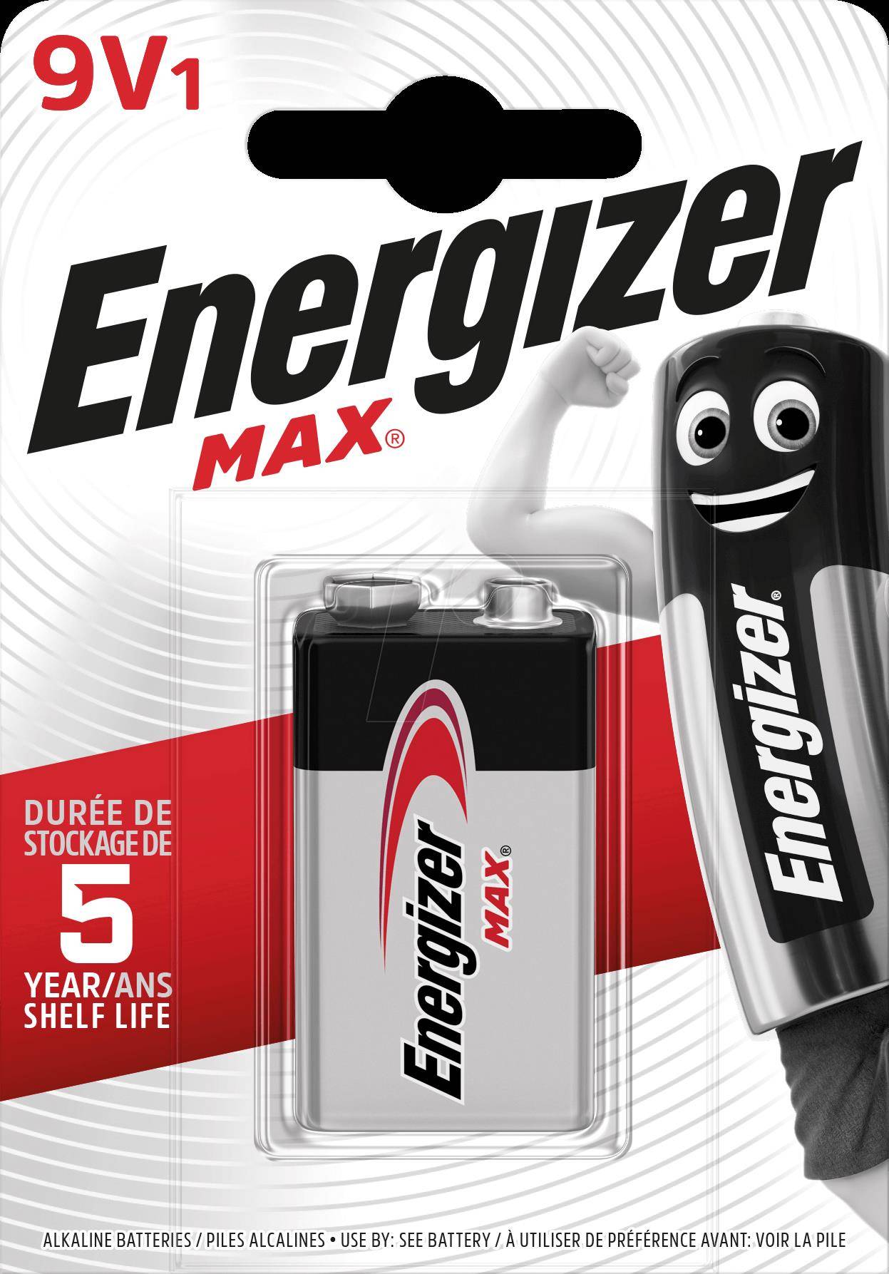 Energizer Max 522 - Batterie 9V - Alkalisch - Alkaline - Zinc-Manganese Dioxide