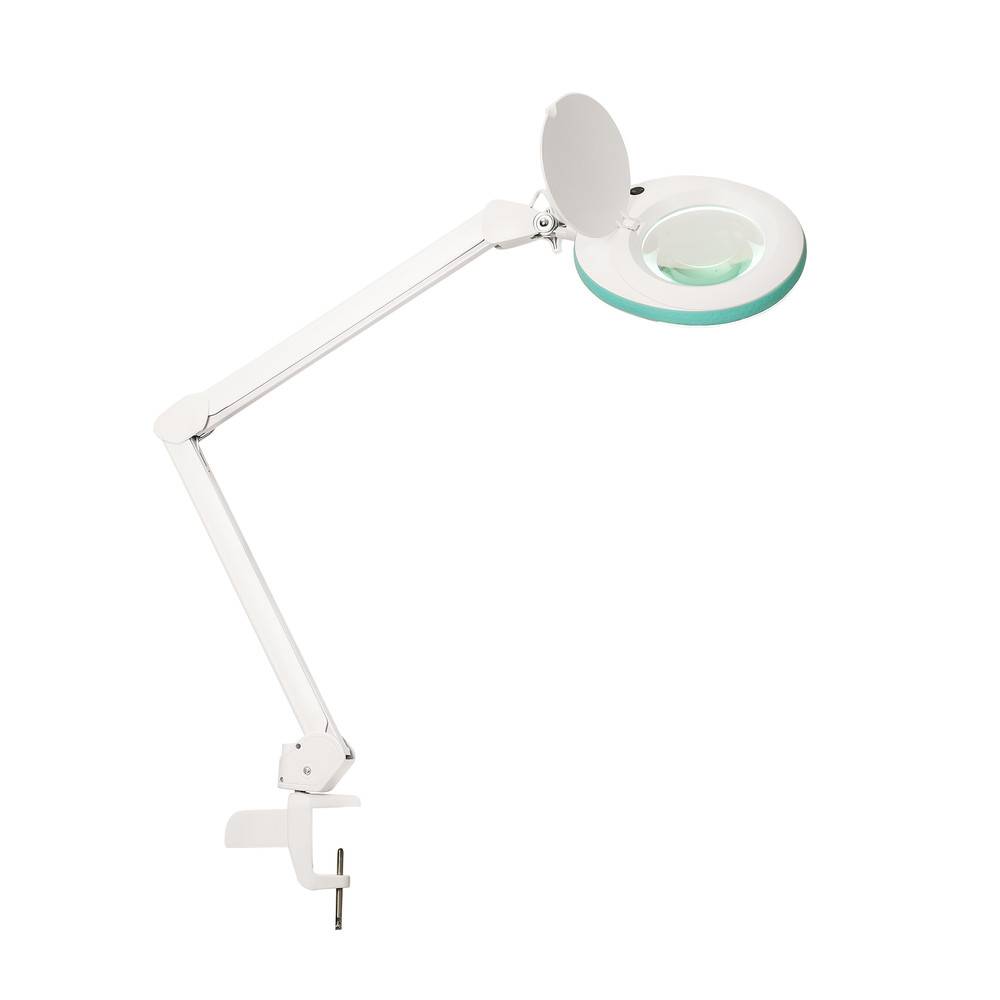 Lumeno LED Lupenleuchte 721X-MKIII, Lupen-Ø 125 mm, 8 Dioptrien, grau