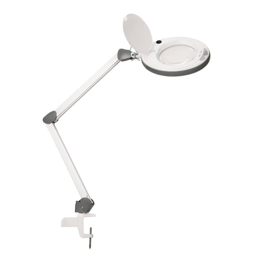 Lumeno LED Lupenleuchte 851X, Lupen-Ø 150 mm, 5 Dioptrien, grau