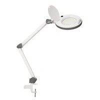 Lumeno LED Lupenleuchte 851X, Lupen-Ø 150 mm, 5 Dioptrien, grau Lumeno LED Lupenleuchte 851X, Lupen-Ø 150 mm, 5 Dioptrien, grau