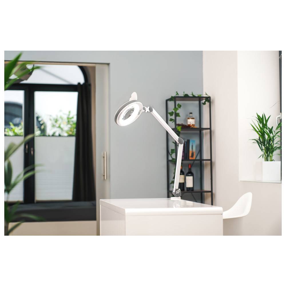 Lumeno LED Lupenleuchte 851X, Lupen-Ø 150 mm, 3 Dioptrien, grau