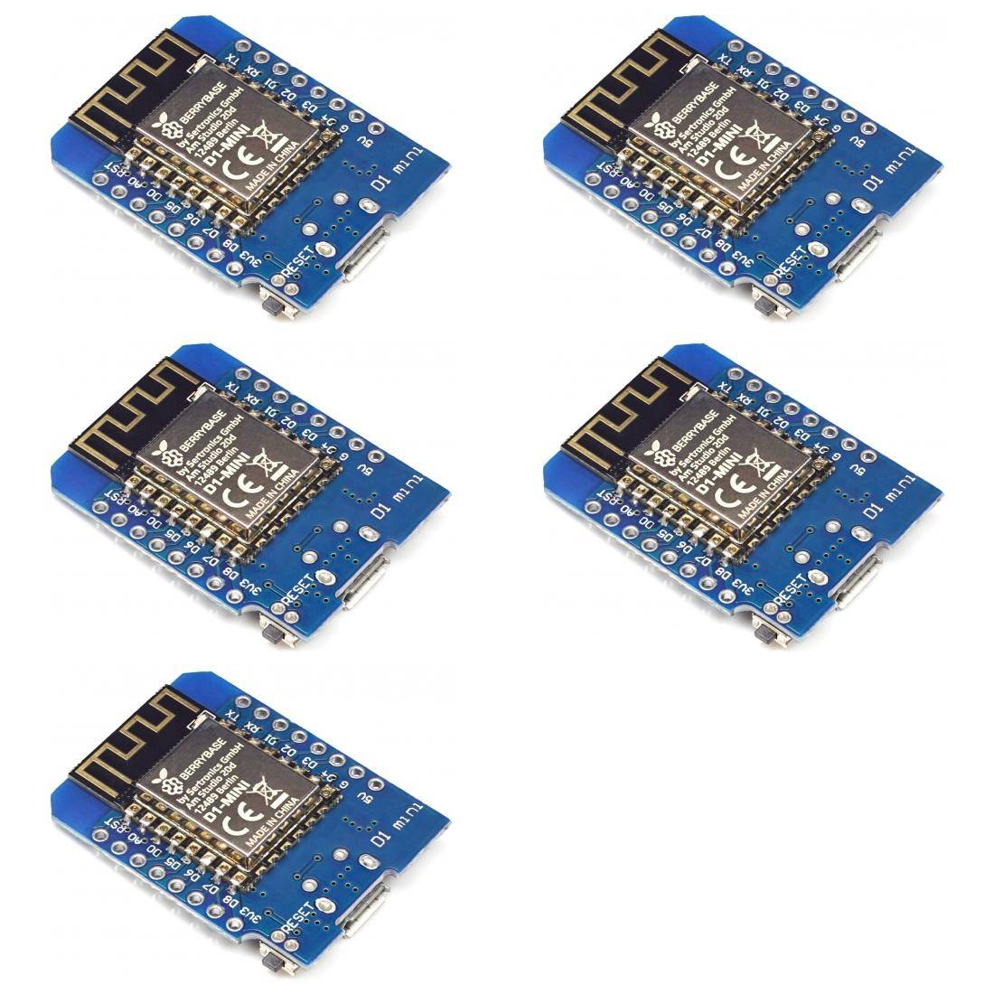 5 x D1 Mini - ESP8266 Entwicklungsboard