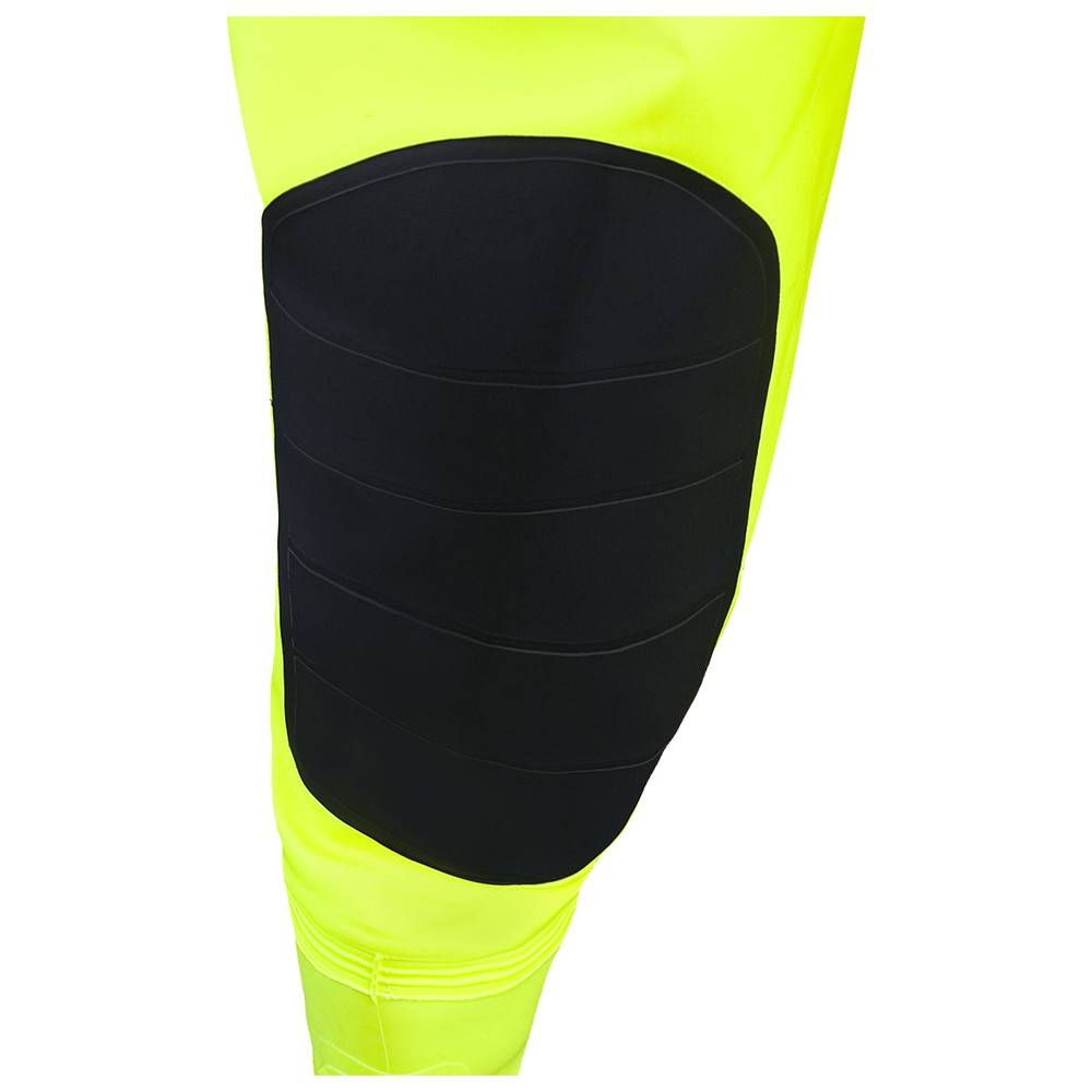 Dönges Wathose Hi-Vis mit S5 Sicherheitsstiefel, Größe 46