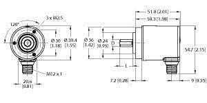 Turck Absoluter Drehgeber REM101S6C9D38BH1151