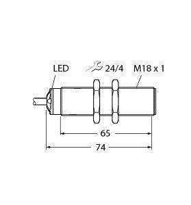 Turck Ultraschallsensor RU50U-S18-LI8X