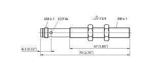 Turck Ultraschallsensor RU10L-M08-UN8X-V1141
