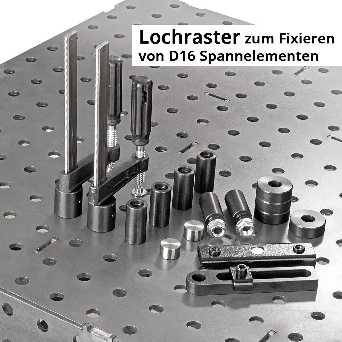 STAHLWERK 3D Schweißtisch WT-100 3D ST 1.000 kg Tragkraft, 6 mm Arbeitsplatte