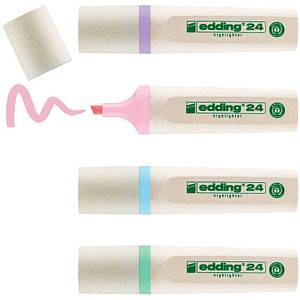 EDDING Leuchtmarker 24 EcoLine Pastell 4 Stück assortiert