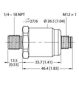 Turck Drucktransmitter PT5PSIG-1 #100004645