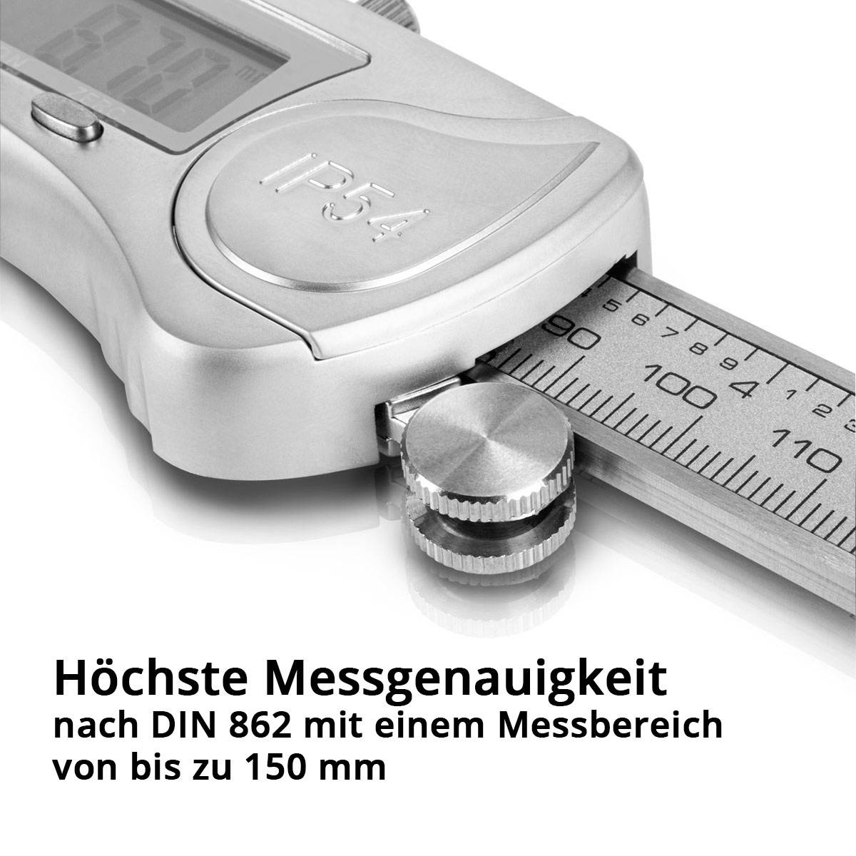 STAHLWERK Digitaler Messschieber DMS-3 ST aus Edelstahl