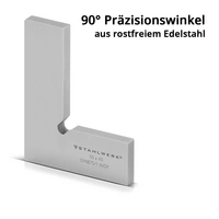 STAHLWERK Flachwinkel 90° Set 6-teilig DIN 875/1 aus rostfreiem Edelstahl STAHLWERK Flachwinkel 90° Set 6-teilig DIN 875/1 aus rostfreiem Edelstahl
