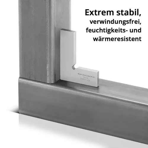 STAHLWERK Flachwinkel 90° Set 6-teilig DIN 875/1 aus rostfreiem Edelstahl STAHLWERK Flachwinkel 90° Set 6-teilig DIN 875/1 aus rostfreiem Edelstahl