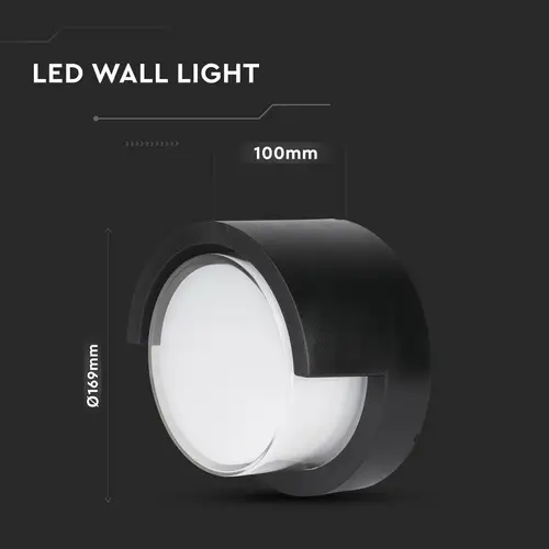 V-TAC LED-Wandleuchte VT-827, EEK: F, 12 W, 1155 lm, 4000 K, schwarz V-TAC LED-Wandleuchte VT-827, EEK: F, 12 W, 1155 lm, 4000 K, schwarz