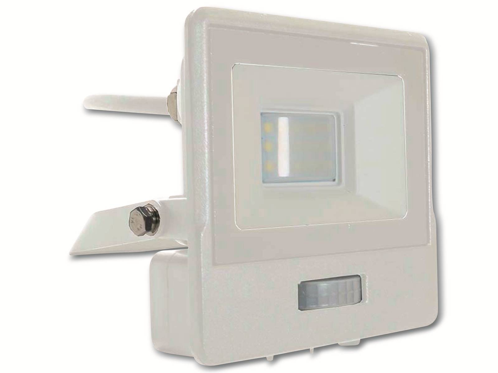 V-TAC LED-Fluter, Bewegungsmelder VT-118S-1 (20294) EEK: F, 10W, 735 lm, 6500K, weiß