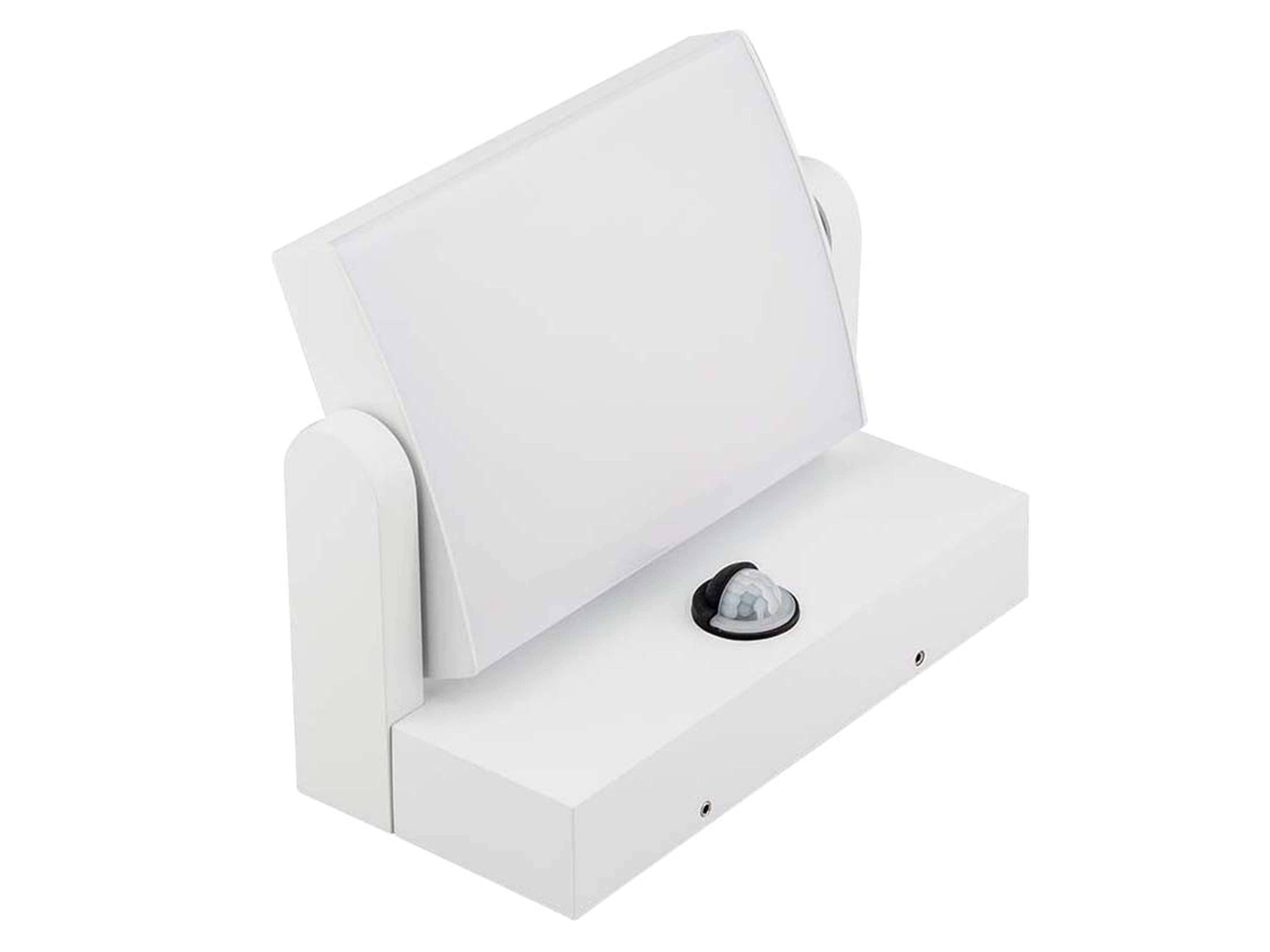 V-TAC LED-Fluter VT-11020S, EEK: E, 17 W, 2580 lm, 4000 K, Sensor, weiß, 212x165x100 mm