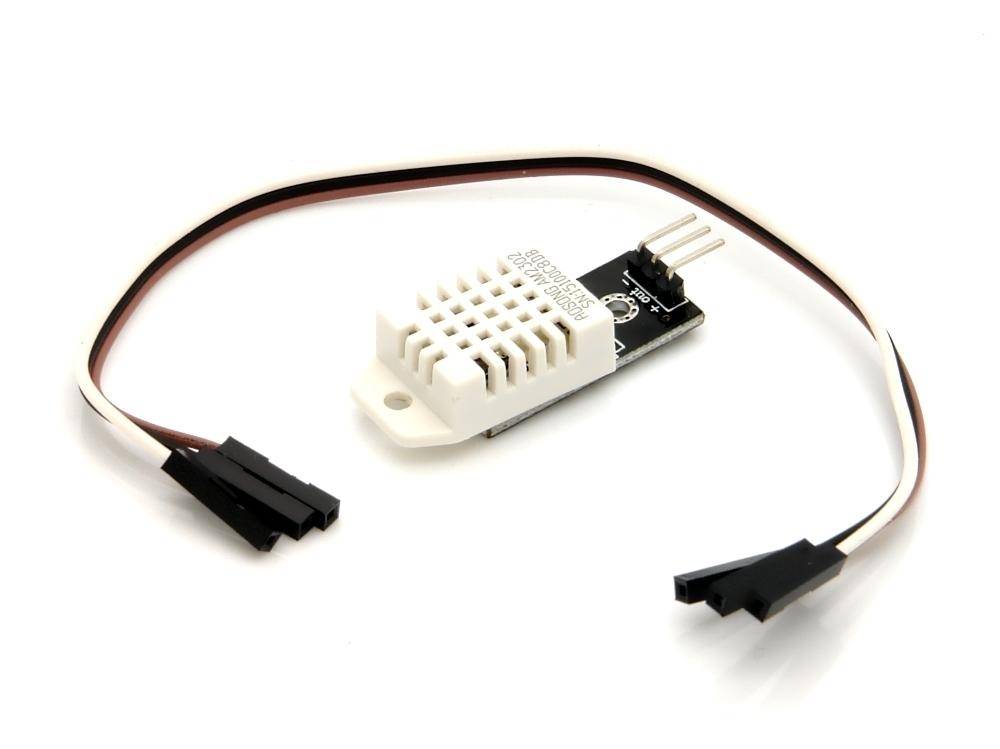 5 x DHT22 - Digitaler Temperatur und Luftfeuchtessensor mit Breakout Board & Jumperkabeln (F - F)