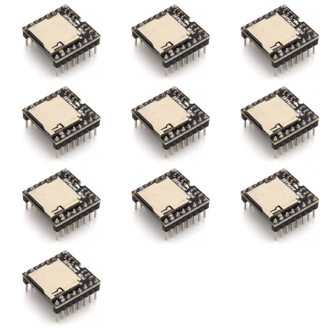 10 x MP3 Player Modul mit eingebautem Verstärker