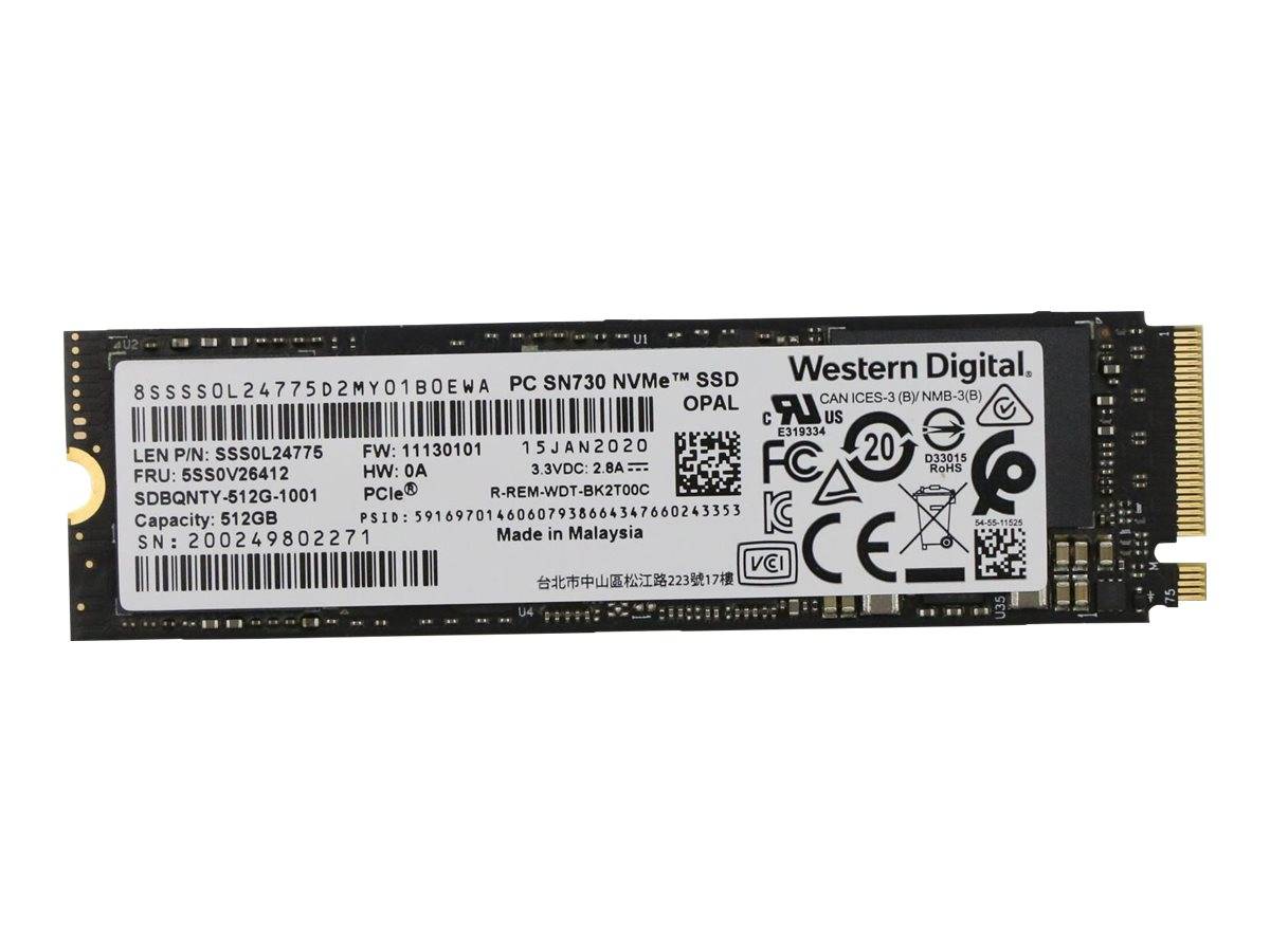 LENOVO - WD - SSD - 512 GB - intern - M.2 2280 - PCIe 3.0 x4