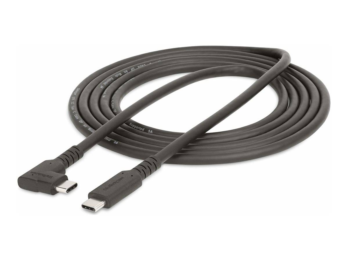 StarTech.com 6ft (2m) Rugged Right Angle USB-C Cable, USB 3.2 Gen 1 (5 Gbps)