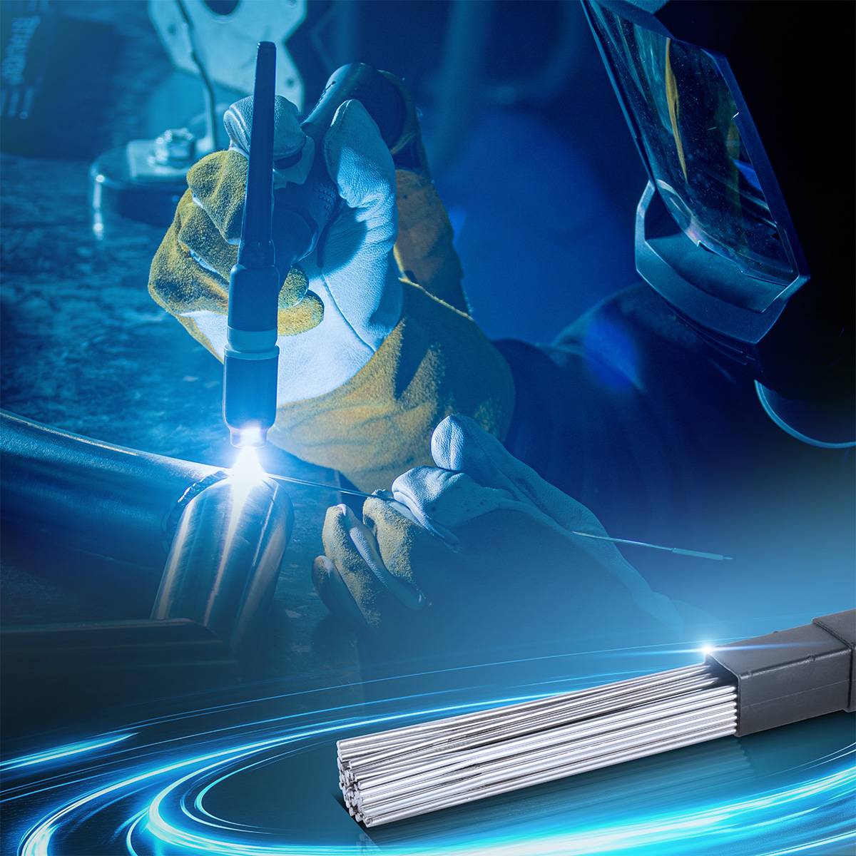 STAHLWERK Schweißstäbe WIG Edelstahl ER307Si 2,4 mm x 500 mm 2 kg