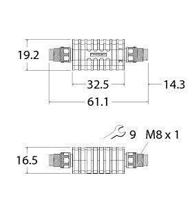 Turck Adapter AD-MFS3-MFS3