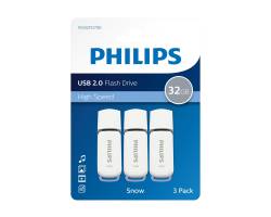 Philips FM32FD70E Snow edition 2.0 - USB-Flash-Laufwerk - 32 GB - USB 2.0 (Packung mit 3)