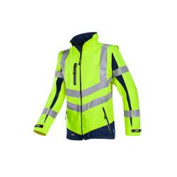 Sioen Warnschutz-Softshelljacke MALDEN Gelb-Marine Gr. XL